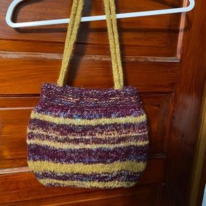 Handmade boiled wool purse